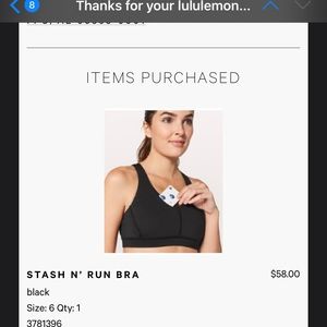 Lululemon Stash n’ Run Bra